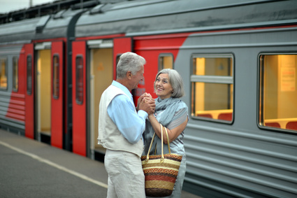 senior rail travel in germany